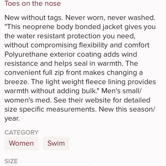 Toes on the nose wetsuit jacket - Picture 5 of 6